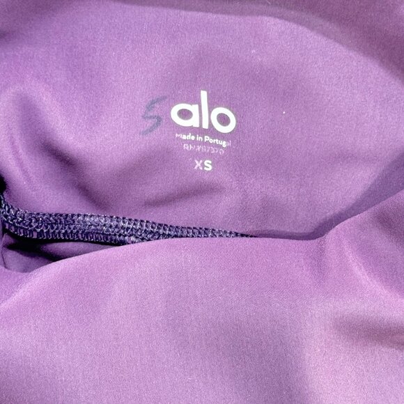 ALO Womens Leggings Activewear Grape Stretch Destroyed Full Length Size XS - Picture 6 of 11